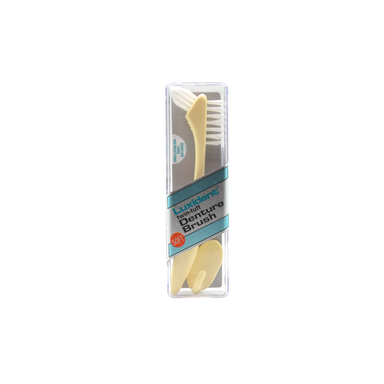 Luxident denture brush yellow soft
