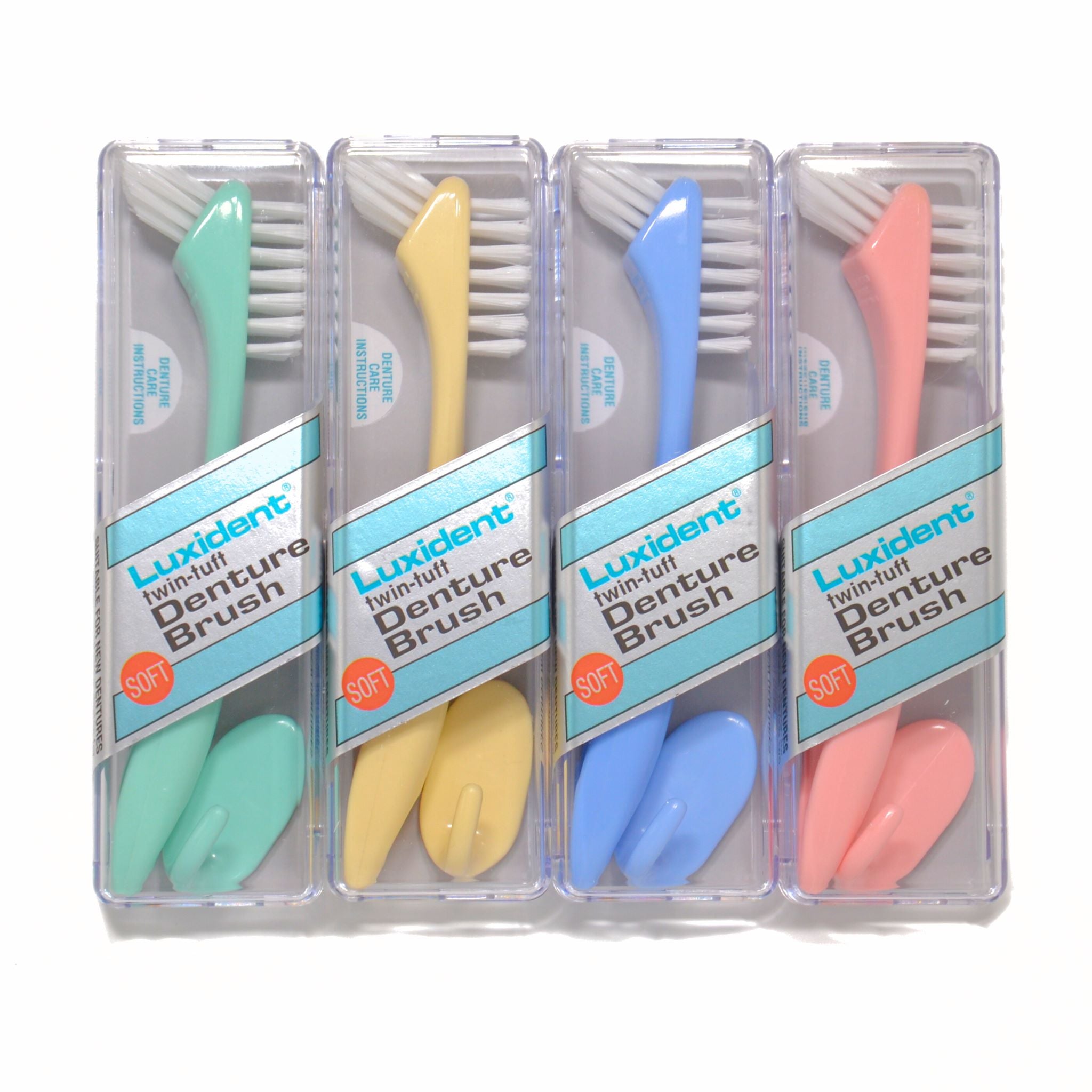 Luxident Twin-Tuft Denture Brush