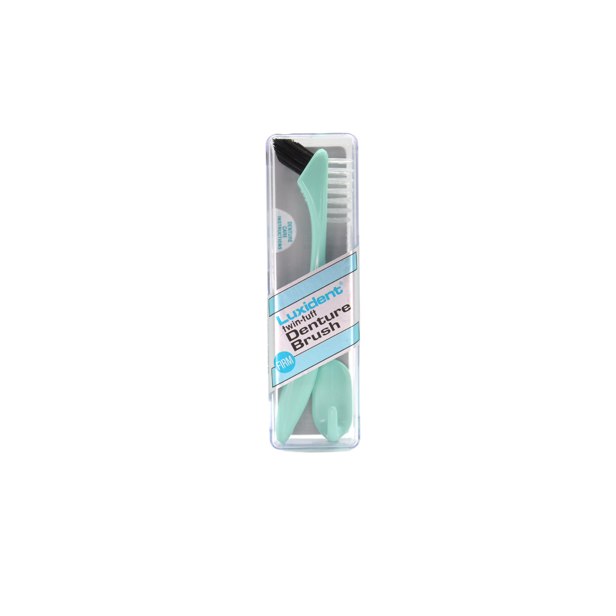 Luxident denture brush green firm