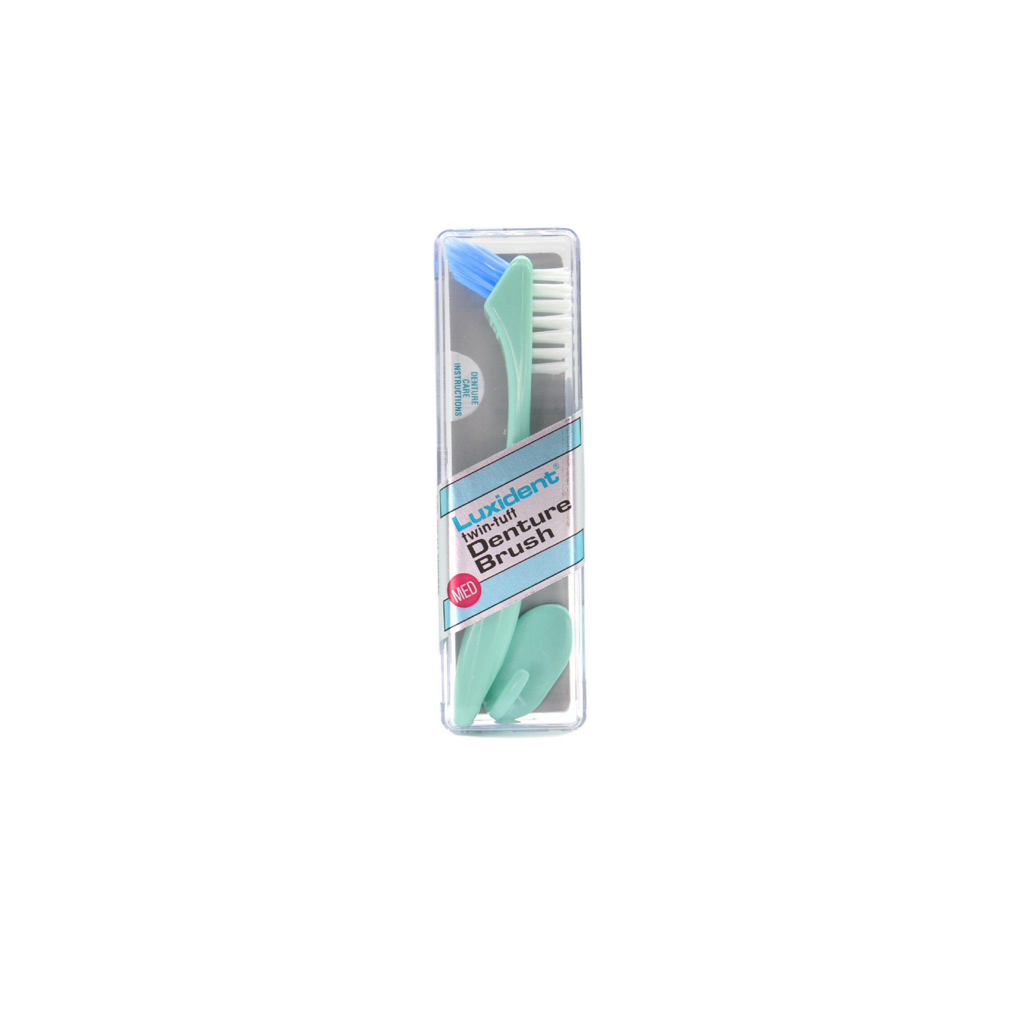 Luxident denture brush green medium
