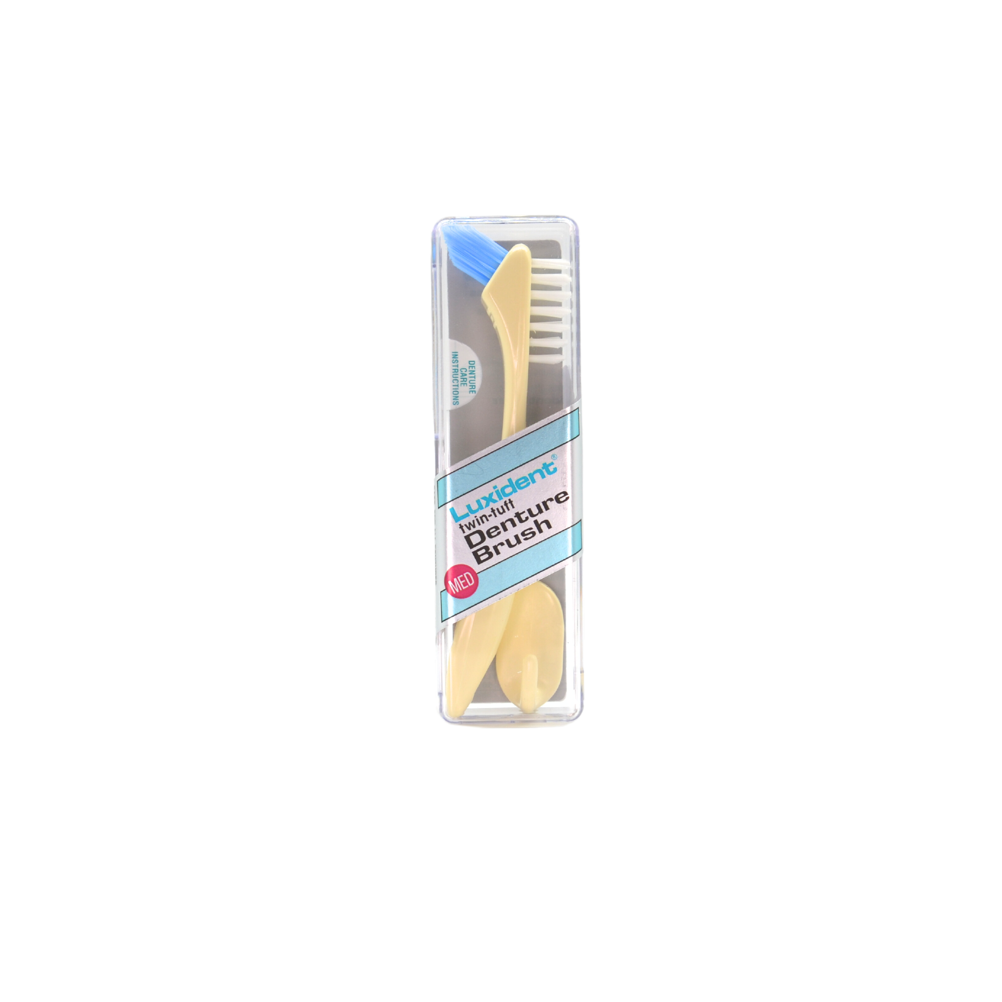 Luxident denture brush yellow medium