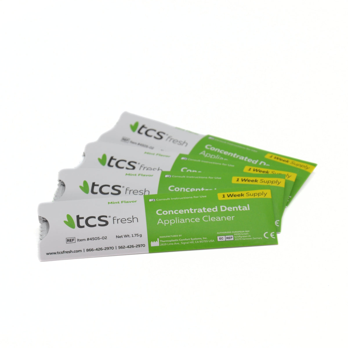 TCS Fresh Concentrated Dental Appliance and Denture Cleaner per sach